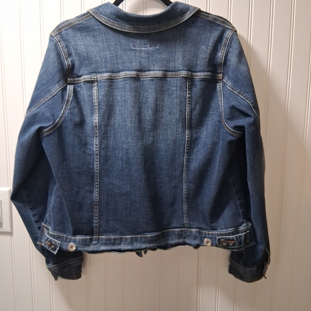 Torrid Dark Blue Denim Jacket Sz 2 18-20 2X - Picture 8 of 11